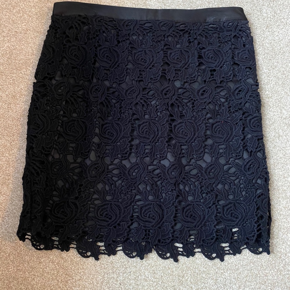 Lace Navy blue skirt!
